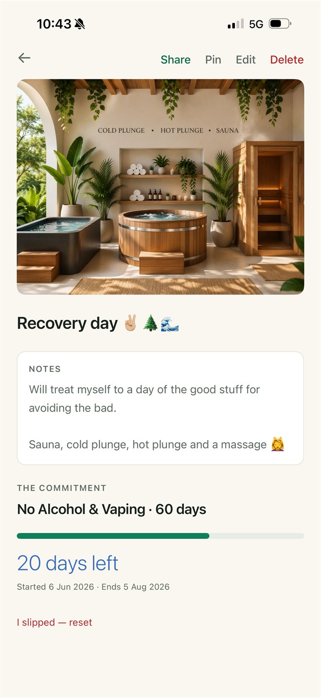 Abstain deal: no alcohol and vaping for 60 days earns the recovery day